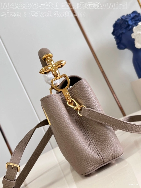 Cheap MINI-21*14*8CM VUITTON LOUIS CAPUCINES 0803